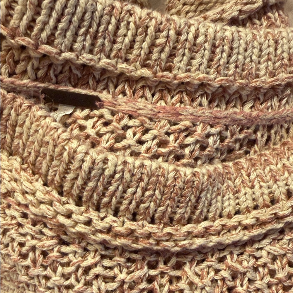 Free People Slouchy Scoop-Neck Sweater in Tan - Picture 14 of 14